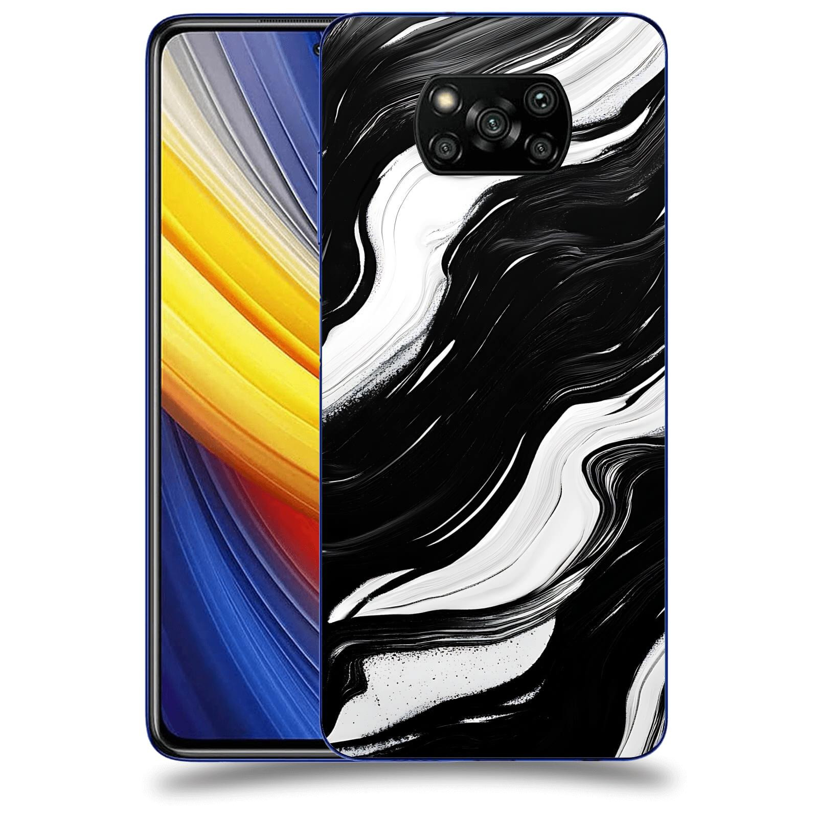 ACOVER Kryt na mobil Xiaomi Poco X3 Pro - Monochromie a Proudění