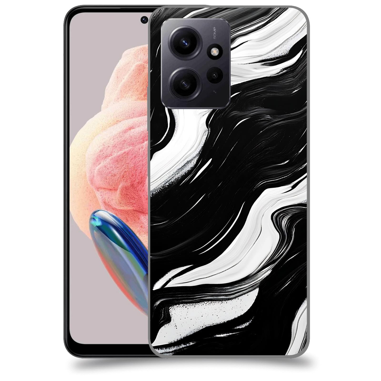 ACOVER Kryt na mobil Xiaomi Redmi Note 12 4G - Monochromie a Proudění