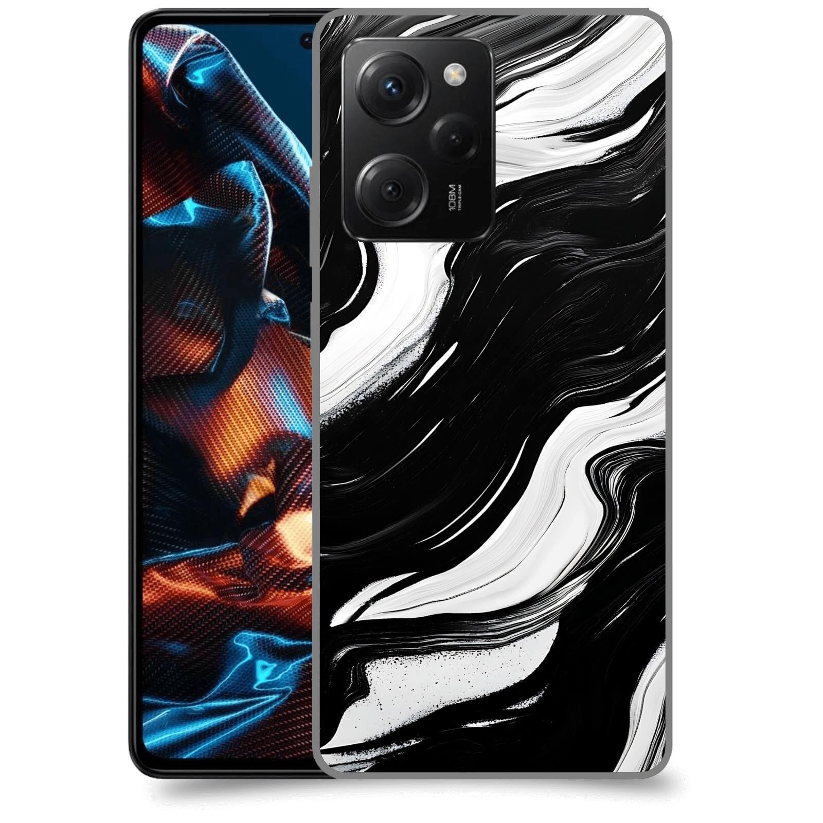ACOVER Kryt na mobil Xiaomi Poco X5 Pro - Monochromie a Proudění