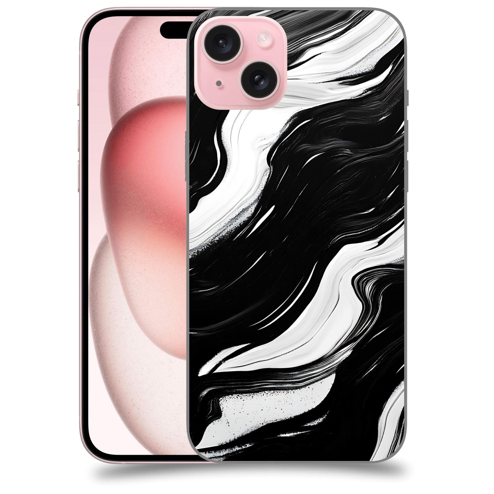 ACOVER Kryt na mobil Apple iPhone 15 plus - Monochromie a Proudění