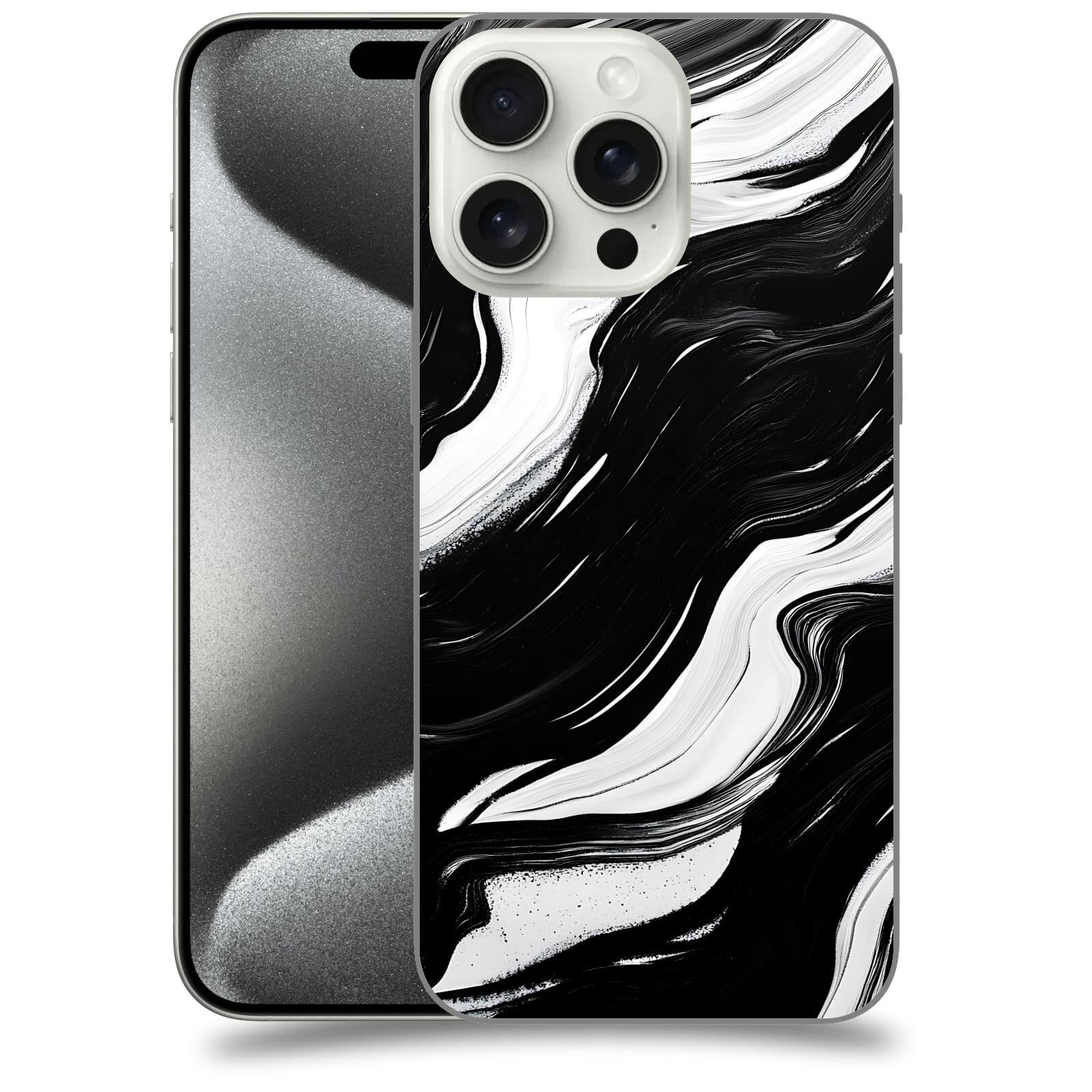 ACOVER Kryt na mobil Apple iPhone 15 pro max - Monochromie a Proudění