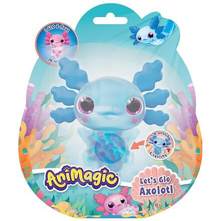ANIMAGIC Svítící Axolotl do vody - modrý