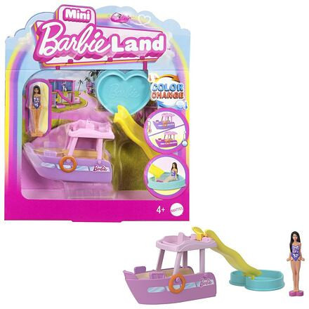 Mattel Barbie Mini Barbieland dopravní prostředky - Loď snů