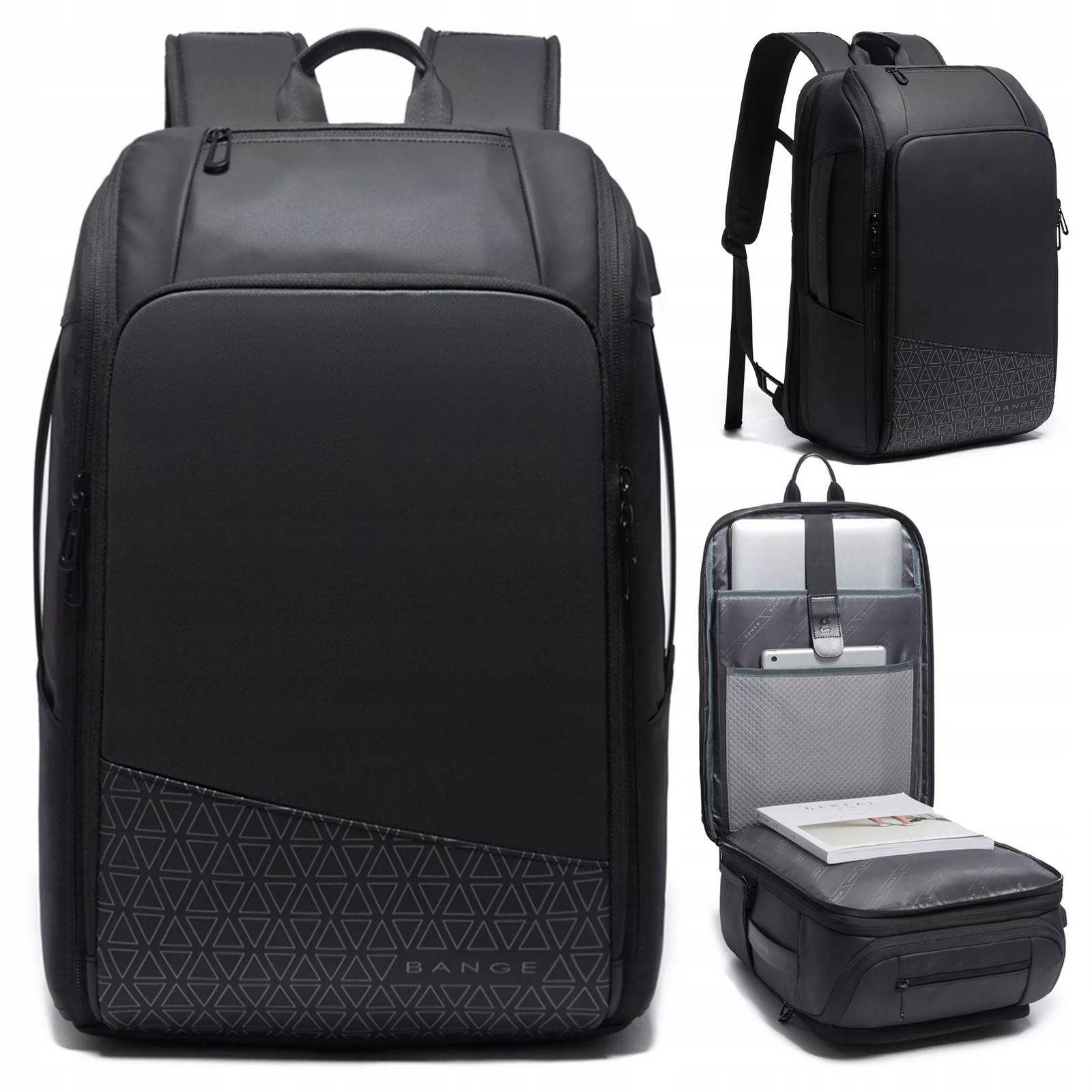 Batoh Cestovní dámský pánský do letadla lehký prostorný Zavazadlo Usb zásuvka