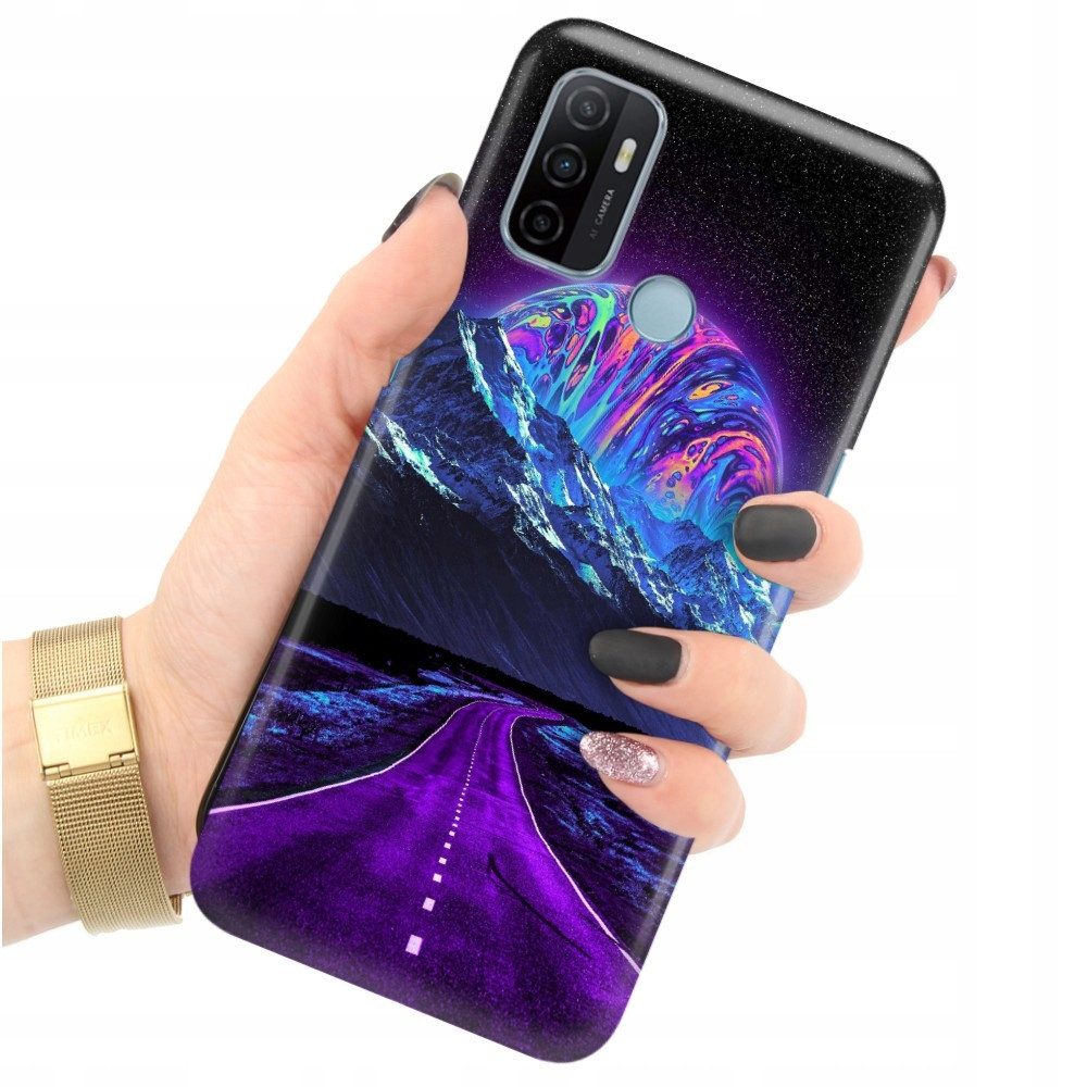 Pouzdro Pro Oppo A53 Astronaut Planety Case MIX Vzory