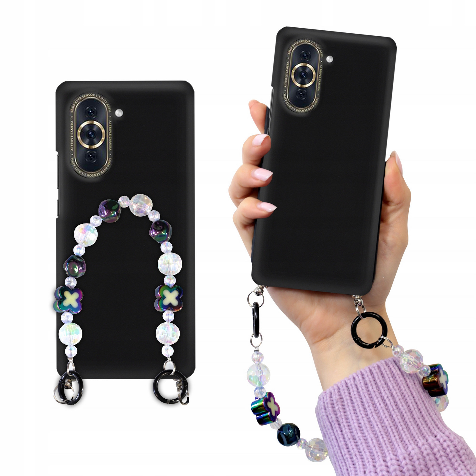 Pouzdro Matné Black Pro Huawei Nova 10 Korále Holo