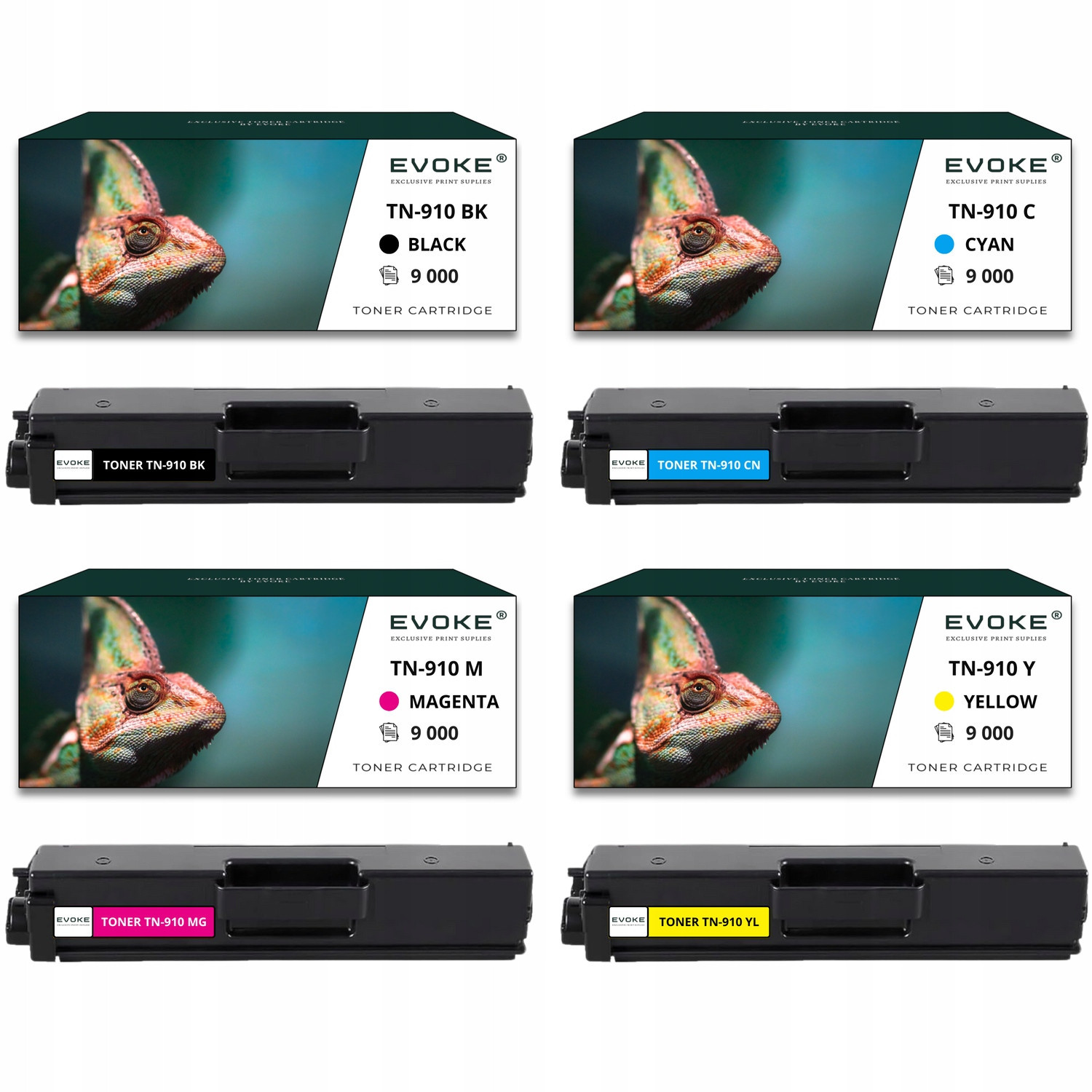 4x toner do tiskárny Brother TN-910 Sada Cmyk TN910
