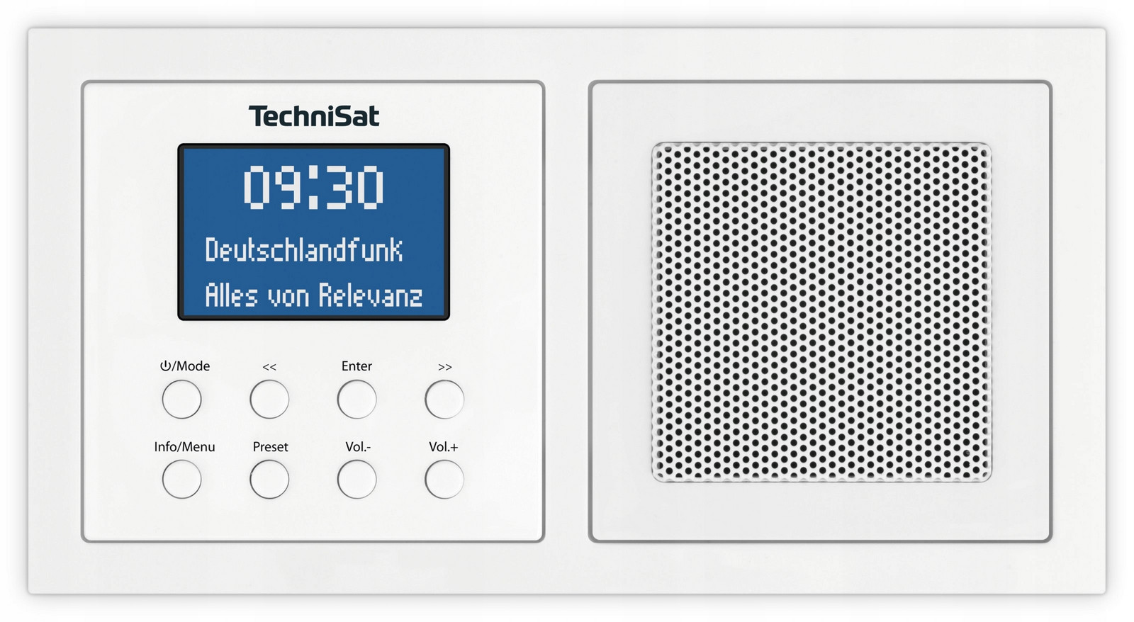 Podomítkové rádio TechniSat Digitradio Up 1 Fm Dab+ Bluetooth Bílé