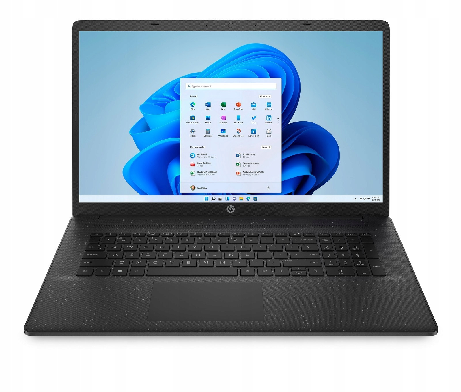 Notebook Hp 17T-CN300 Intel N200 16GB Ssd 512GB Intel Uhd Hd+ Win 11 Černý