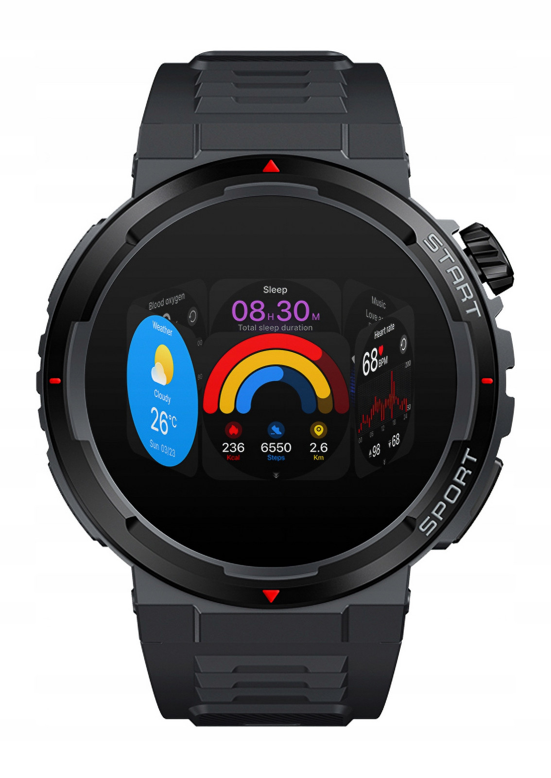 Hodinky Chytré Hodinky Unisex Tepová Frekvence Akcelerometr Hovory Voděodolné Zeblaze Bl