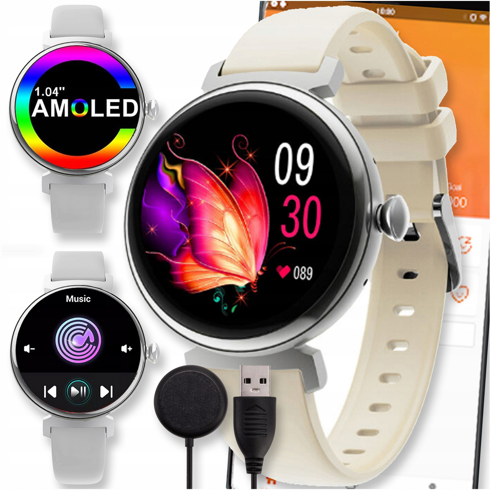 Smartband Band Chytré Hodinky Náramek Hodinek Amoled SP02 Smart 5ATM Watch Pro