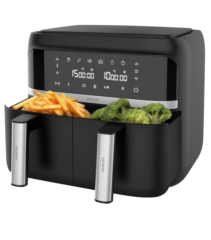 Cecotec Cecofry Double 2850W 9L dietní digitální fritéza se 2 koši