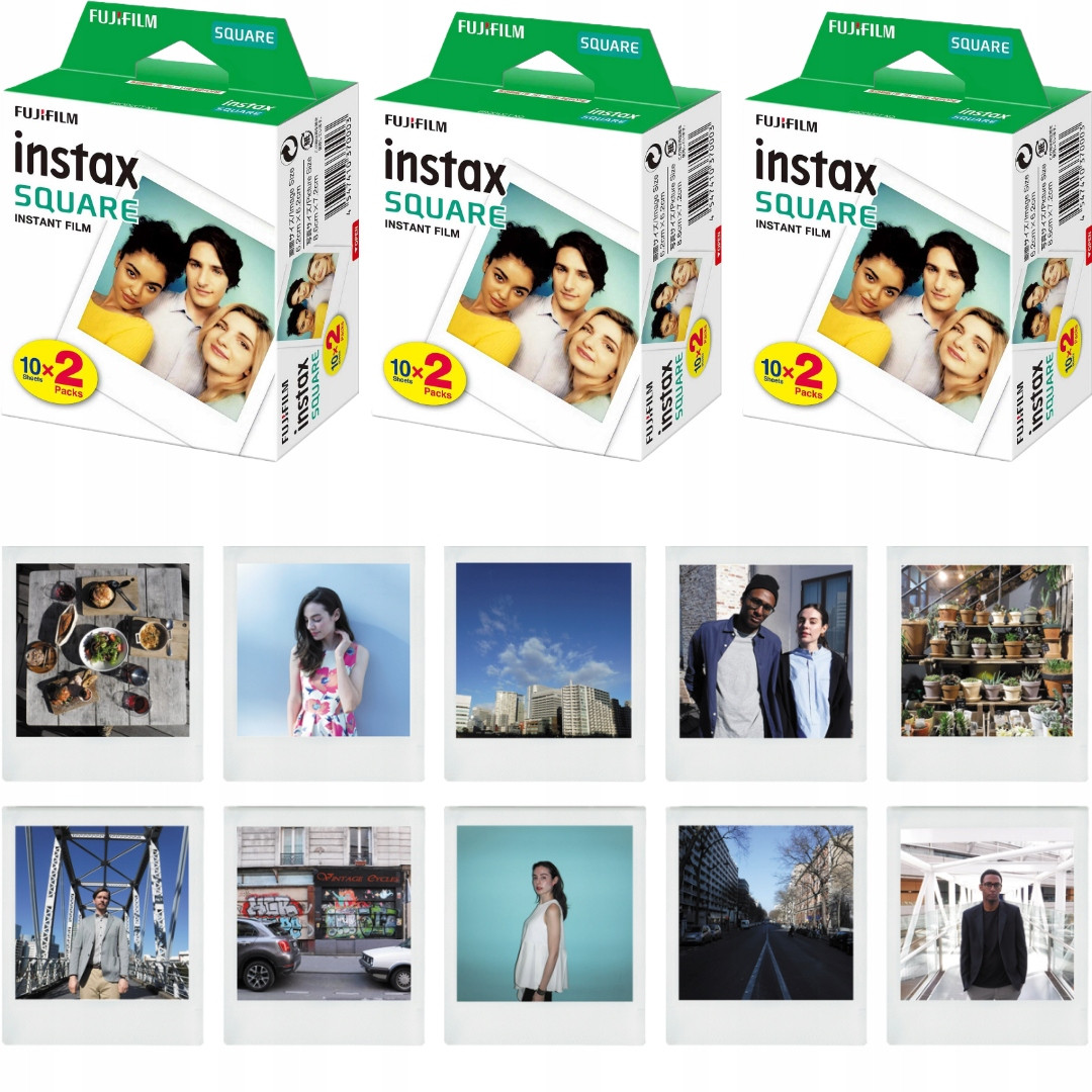 Sada náplní Instax Square 60 fotografií SQ1 SQ40 pro fotoaparát Instax Fujifilm
