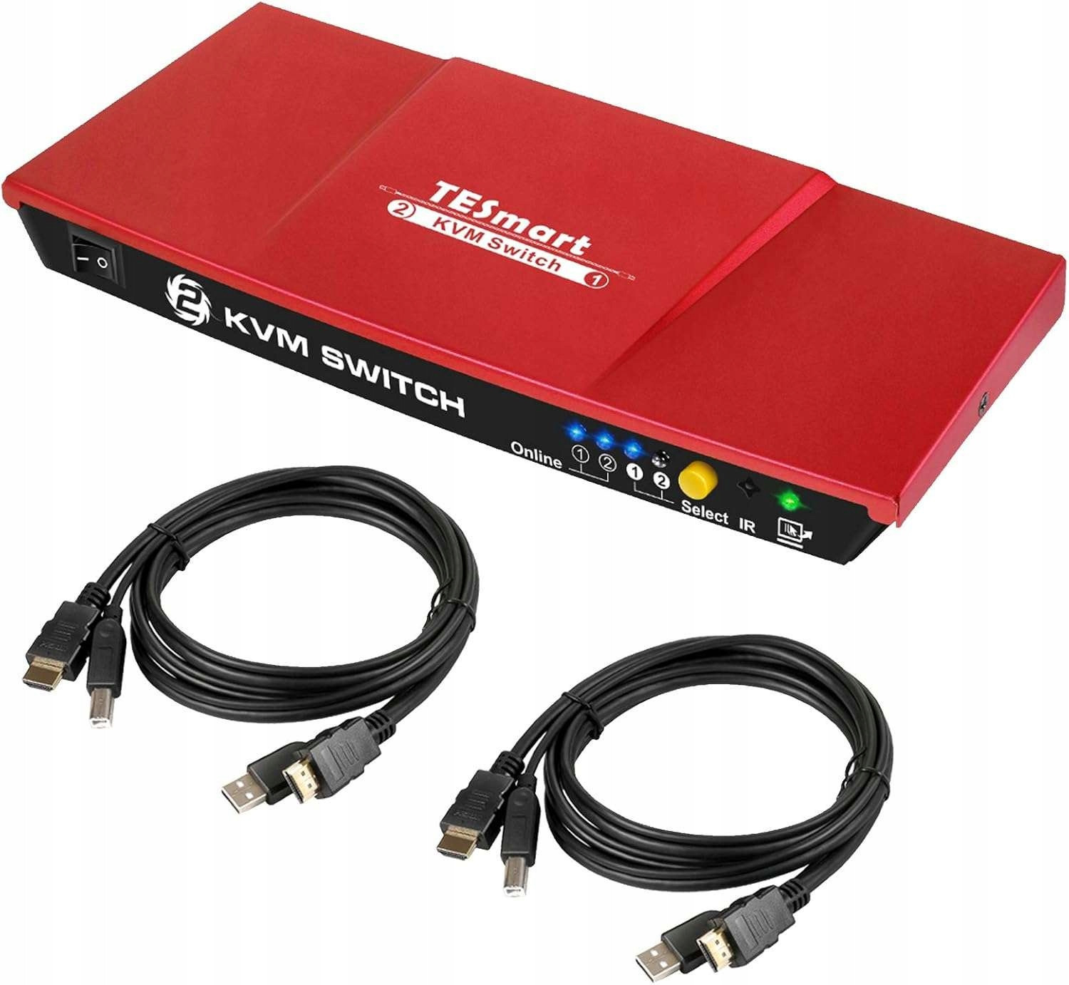 Kvm switch 4K Ultra Hd 3840x2160@30Hz 2x Hdmi