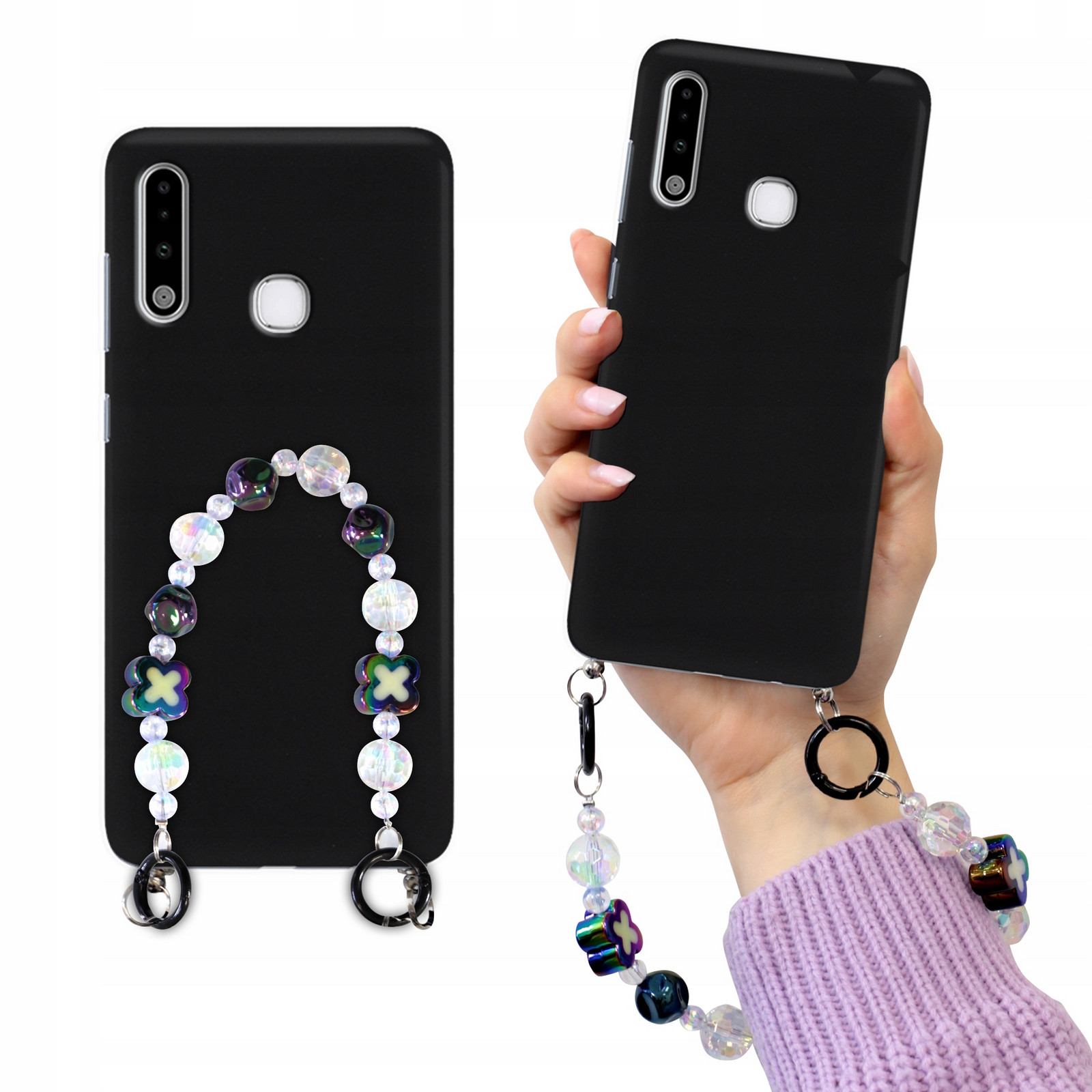 Pouzdro Mat Černé Pro Samsung A70e Blink Korále Holo