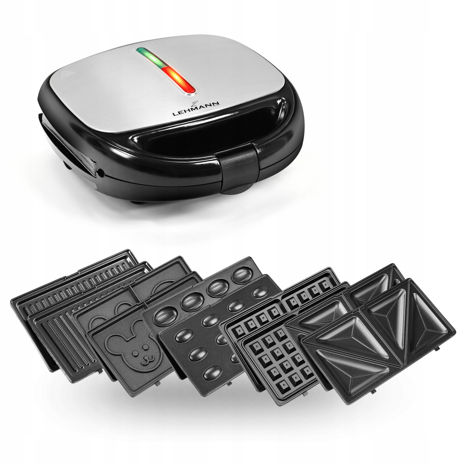 Vaflovač Panini Na Sendviče Gril Tortila Toust 5 V 1 Opékač 1200 W