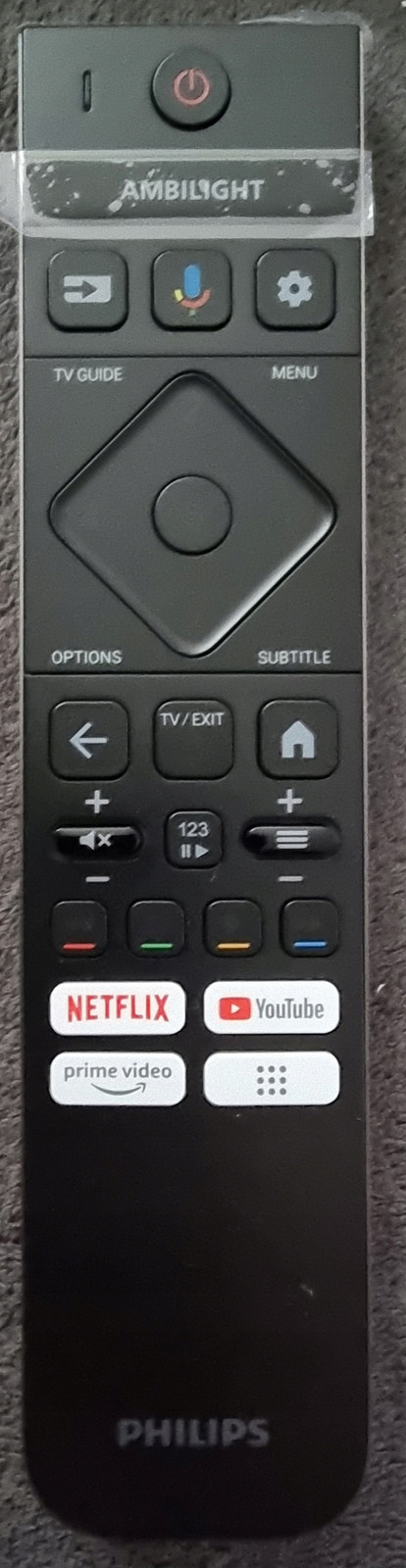 Dálkový ovladač pro Tv Philips 398GR10BEWPHNE000SY Smart Netflix vestavěný aku. Usb