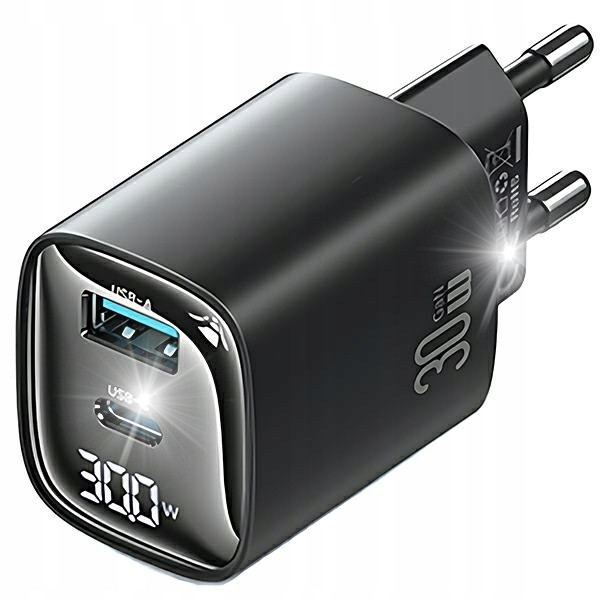 Nabíječka do sítě 30W GaN Usb-c/usb-a Fast Charging XC Series černá