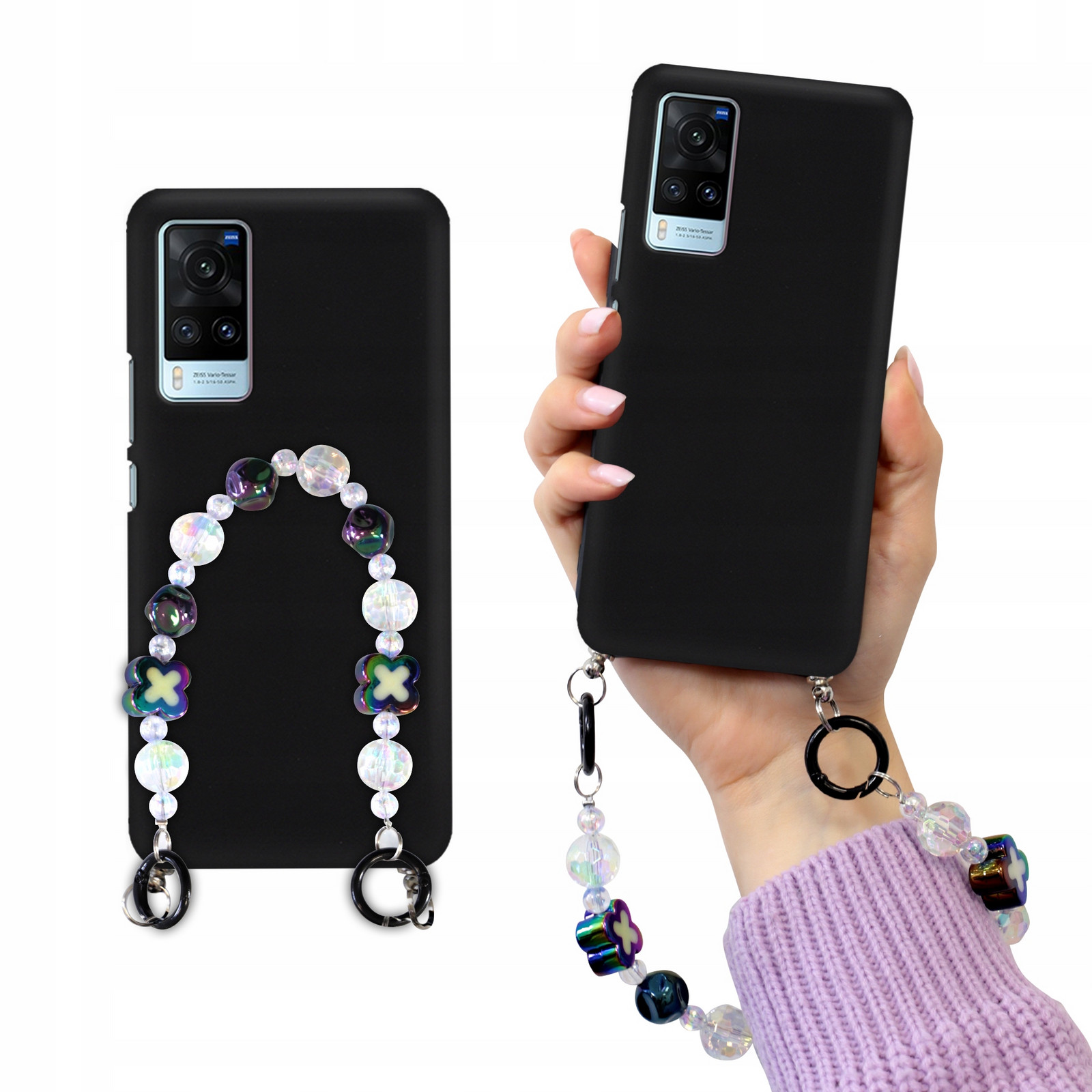 Pouzdro Matné Černé Pro Vivo X60 Blink Korále Holo