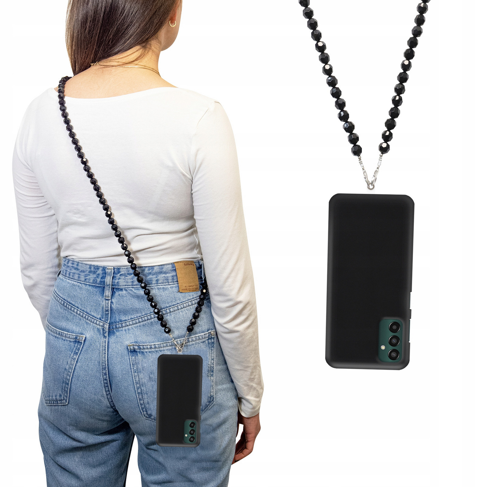 Pouzdro Matné Pro Samsung M13 4G Quick Černé Perly