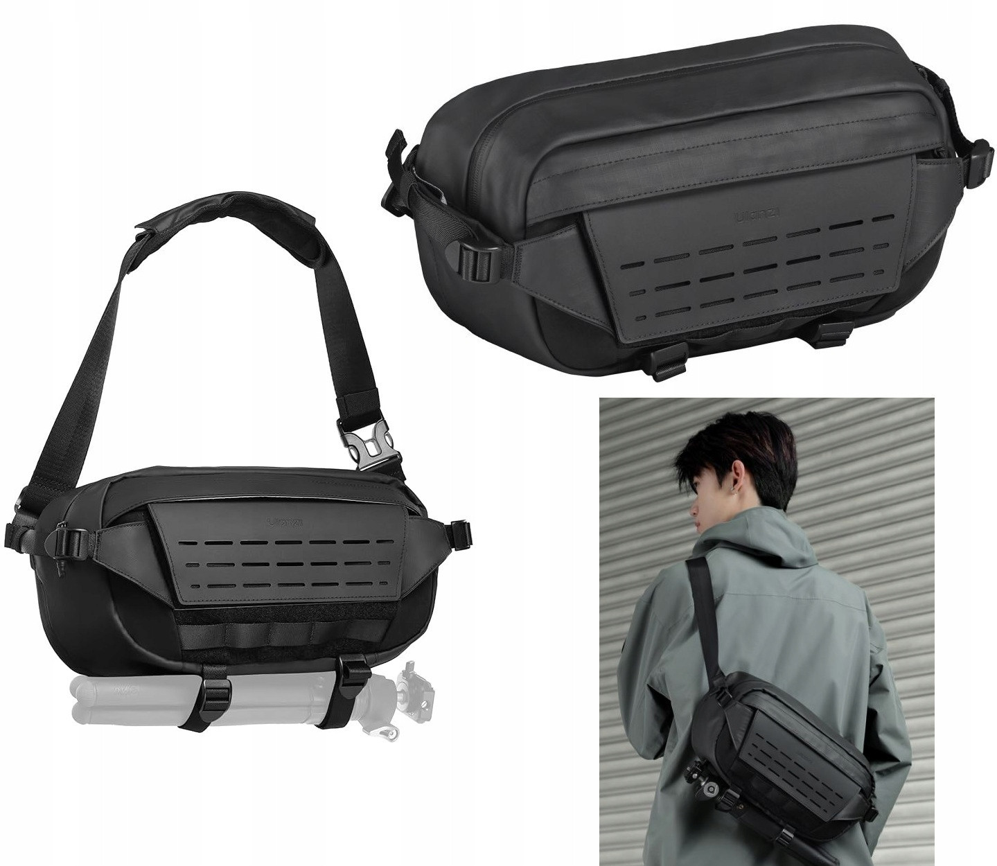 Fotografická taška 9L Sáček Pouzdro na fotoaparát a kameru Sling Crossbody