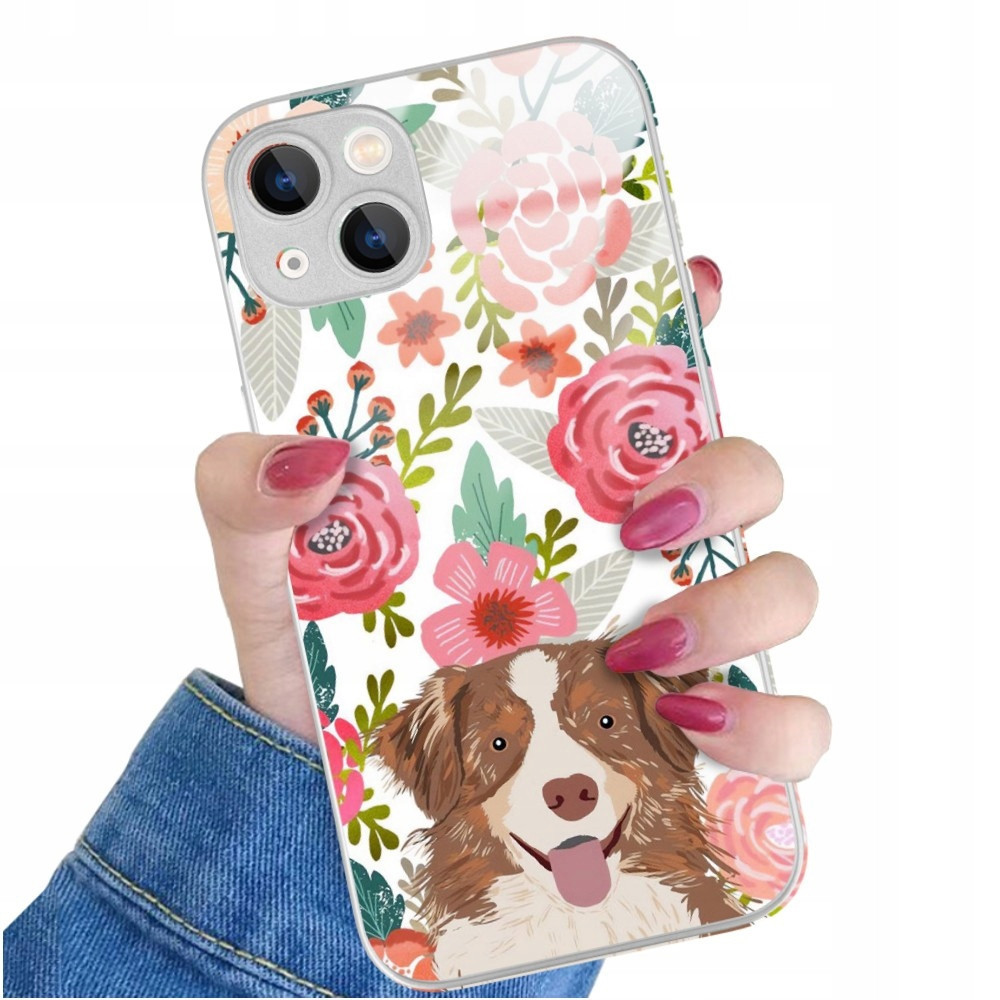 Pouzdro Silver Glass Pro Iphone 13 Zvířata Mix Vzory