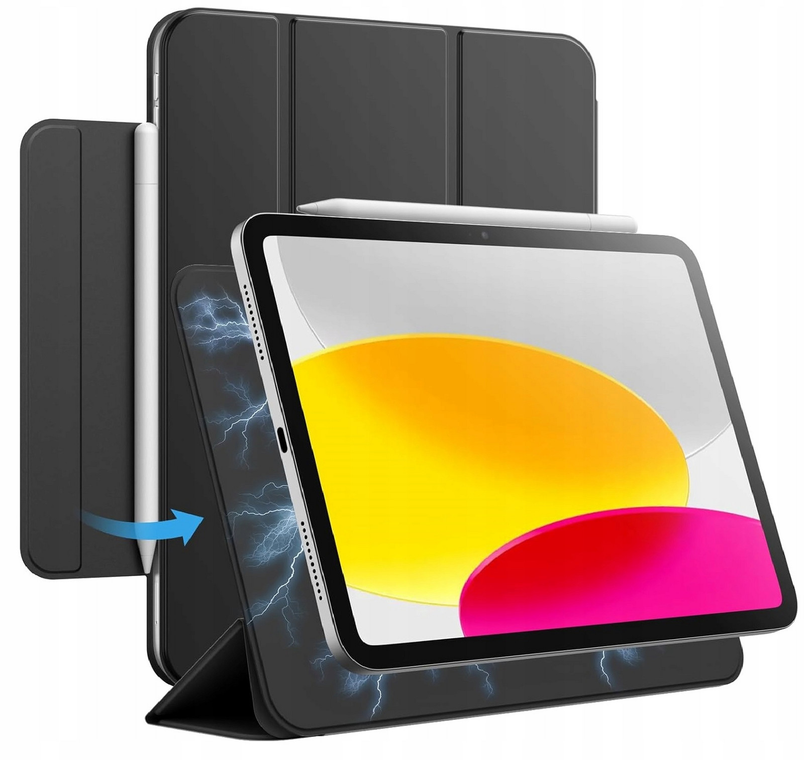 Pouzdro pro Apple iPad 10 gen Magnetické pouzdro Slim Buzení JETech Černé