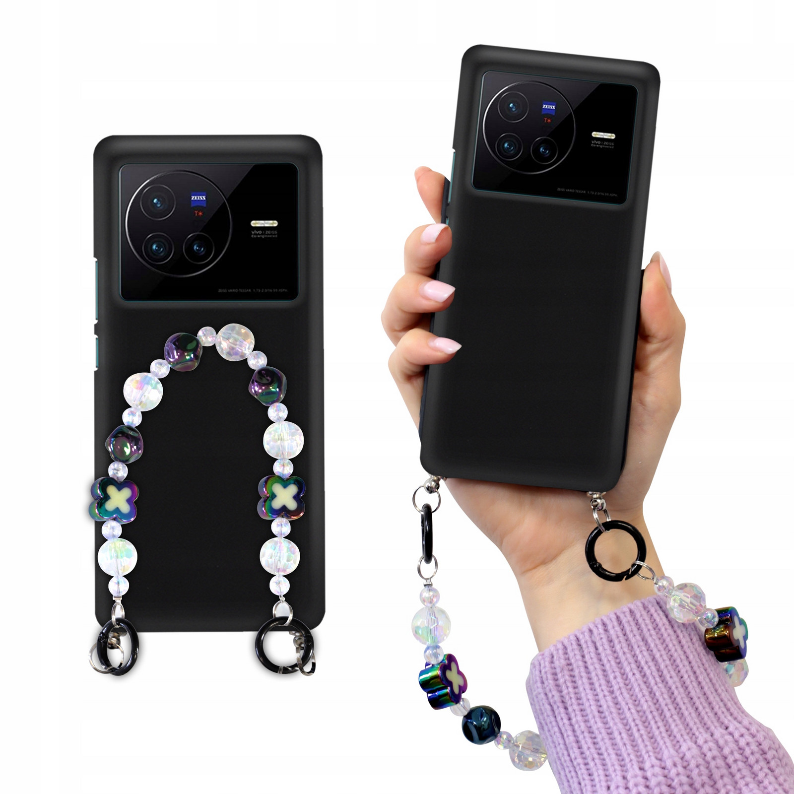 Pouzdro Matné Černé Pro Vivo X80 Blink Korále Holo