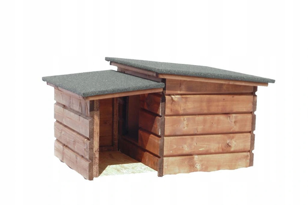 Zateplená bouda pro psy a kočky s předsíní M