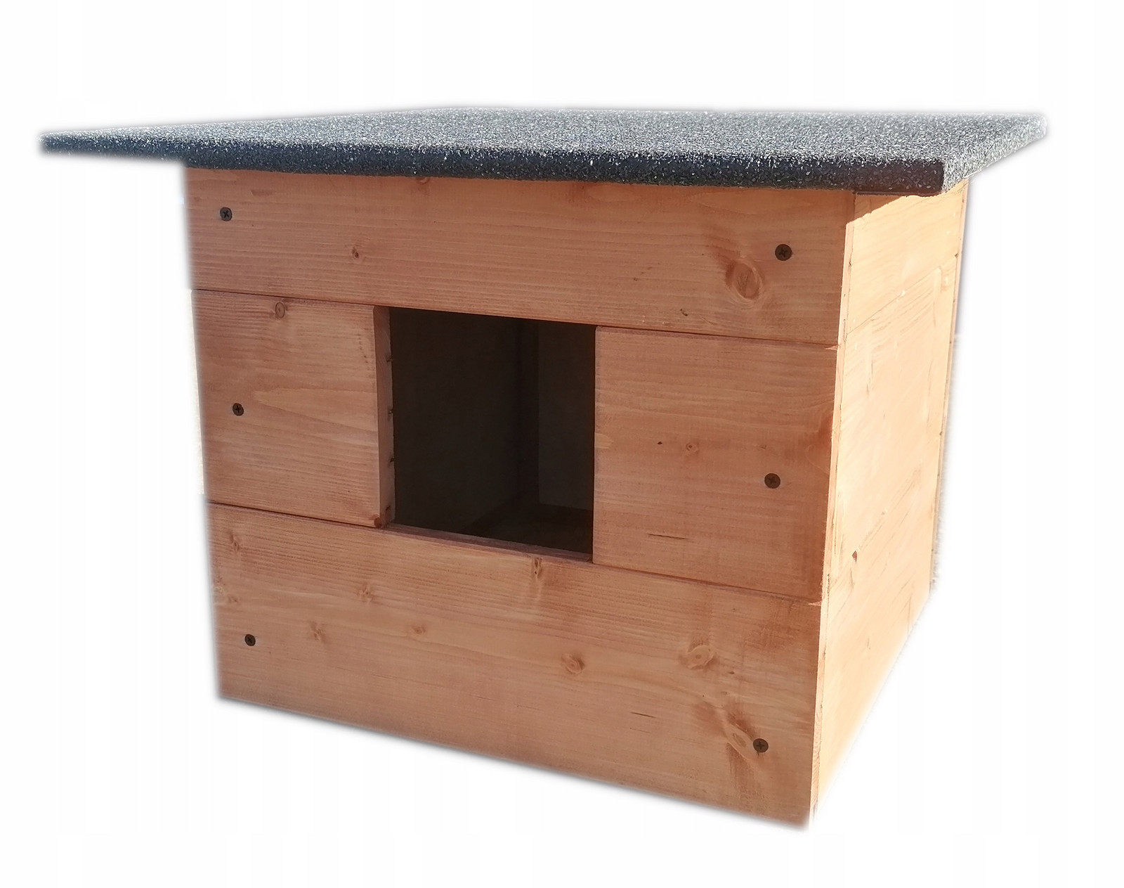 Bouda pro kočky, domeček pro kočky, zateplená bouda pro kočky s prvky