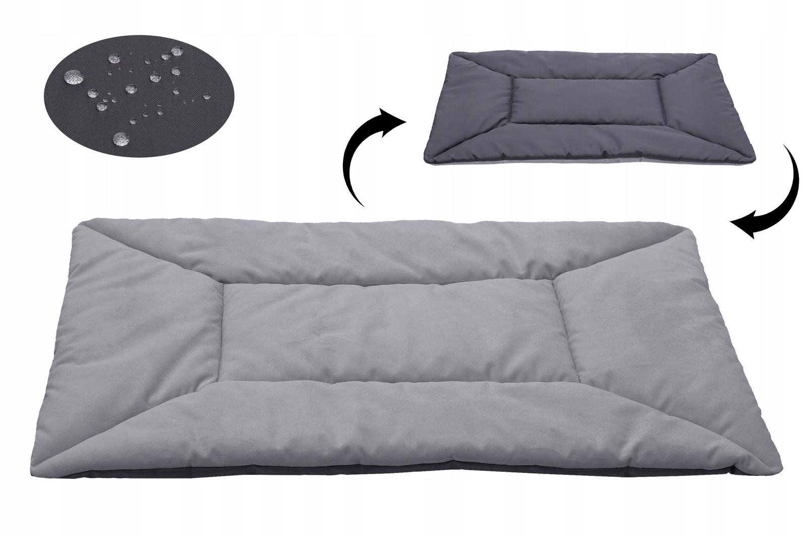 pelíšek Oboustranná podložka pro psa kočku Velur 75x55