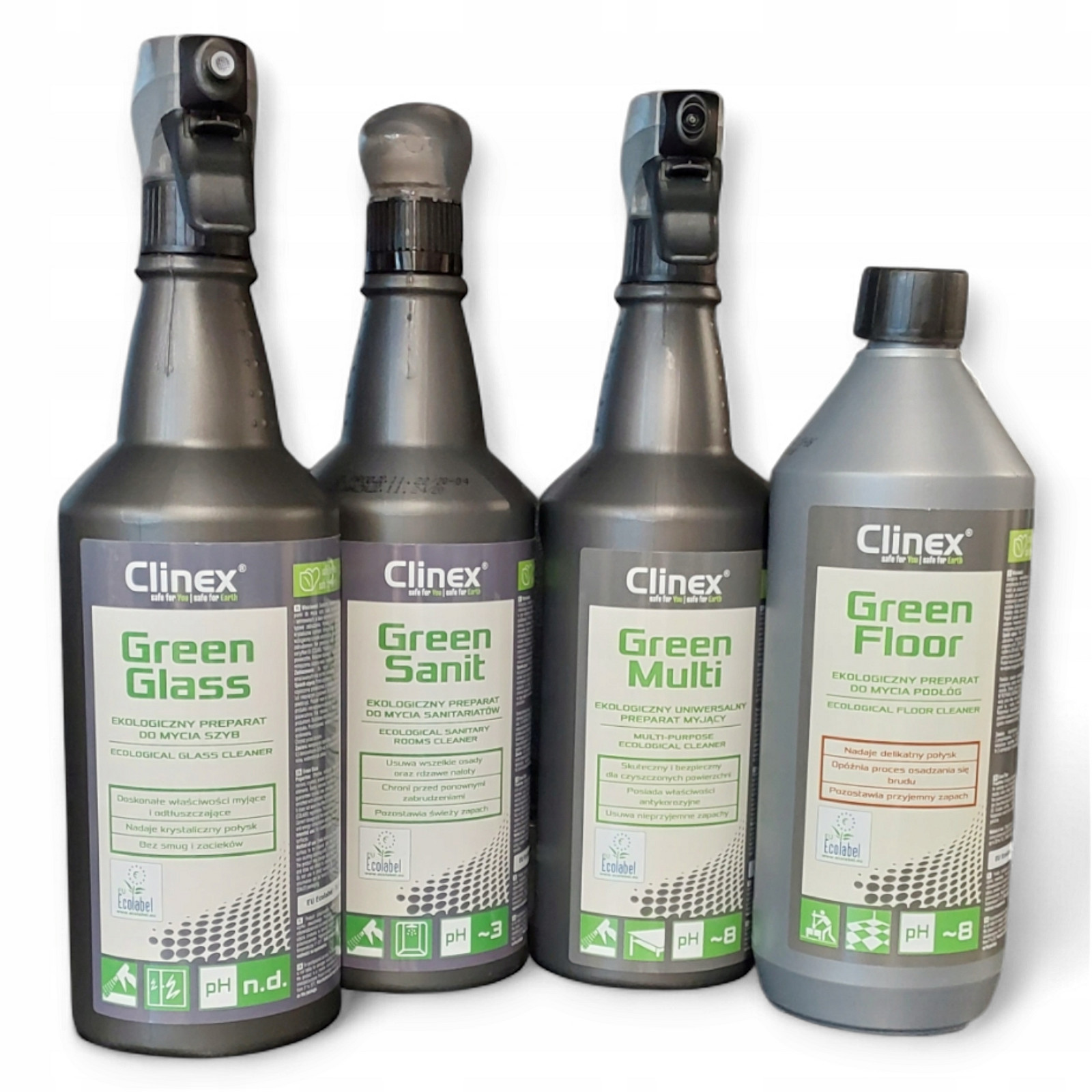 Clinex ekologický set pro čištění koupelny, podlah, skel, kuchyně