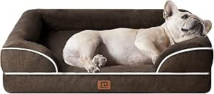 Eheyciga pelíšek ortopedický pro psa hnědý 89 cm x 56 cm