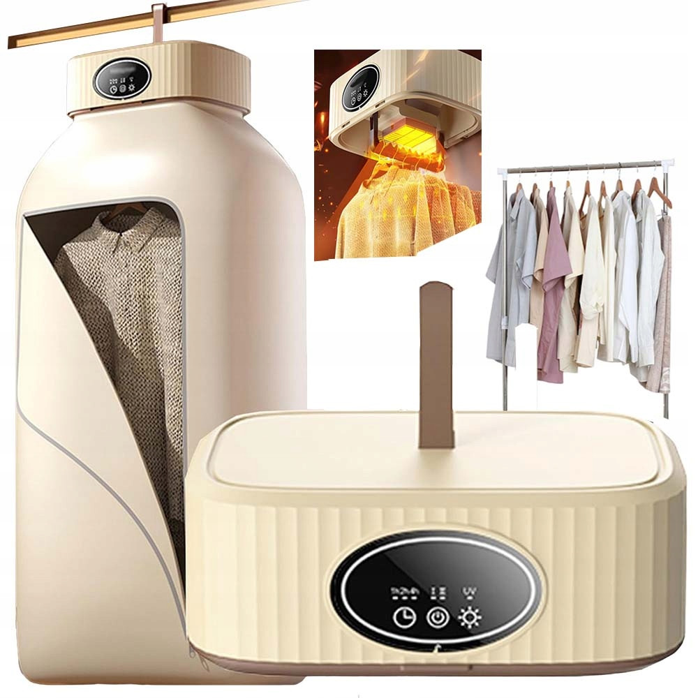 Elektrická Sušák Vyhřívaných Oděvů Časovač 600W Kontrola Teploty Ptc