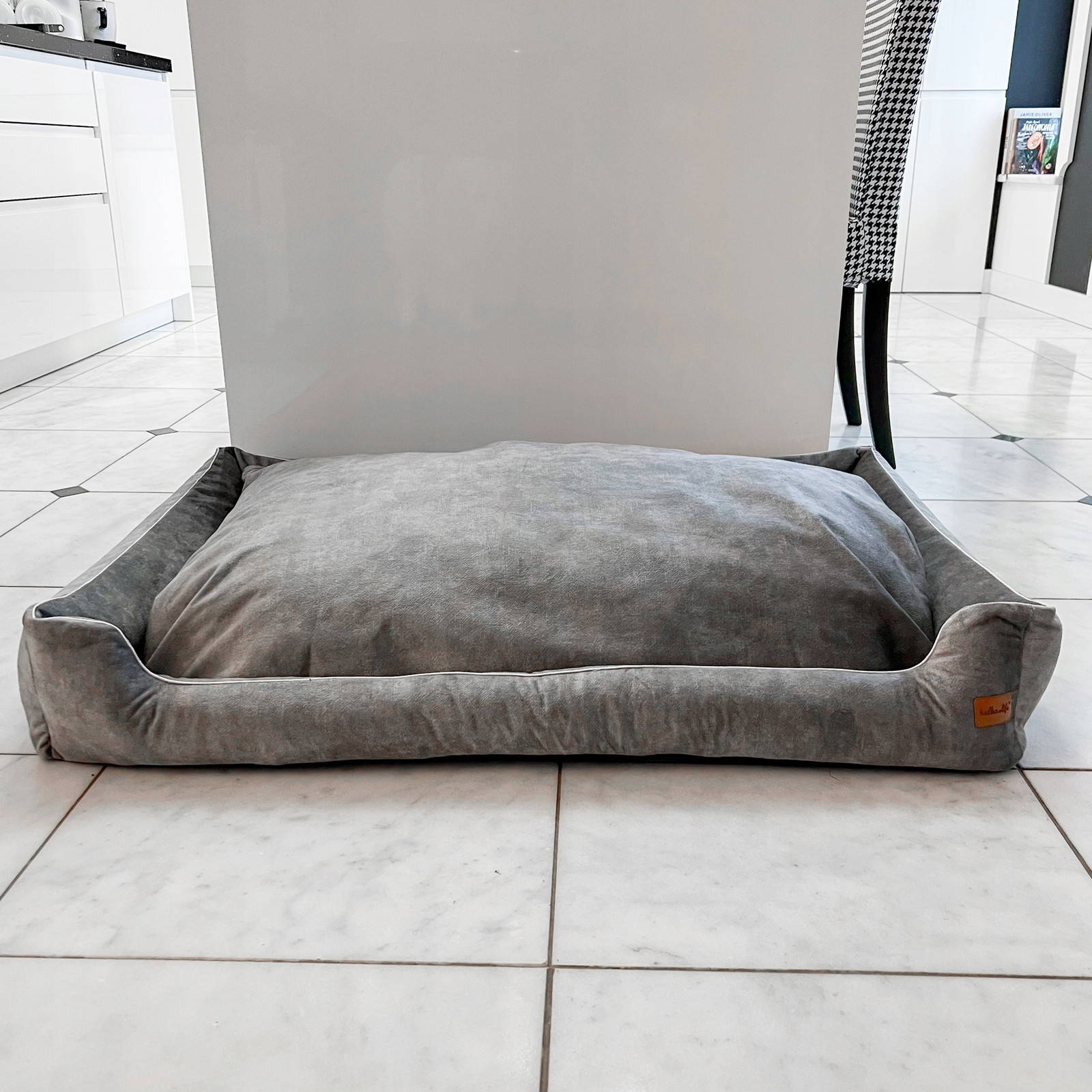 Pelíšek pro psa, velká pelíšek pro psa, odolný šedý, 105 x 75 cm Outlet