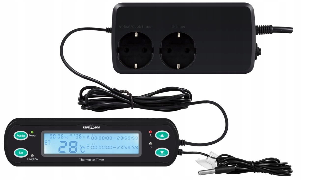 Termostat Do Terária S Časovačem Digitální Regulátor Teploty Allegro