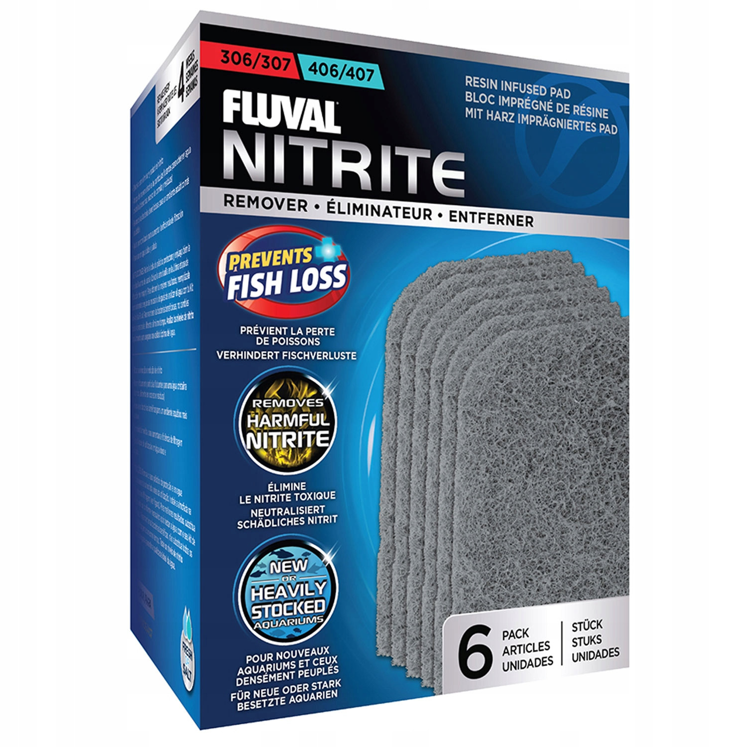 Fluval Nitrite Remover Redukuje dusičnany na 307/407