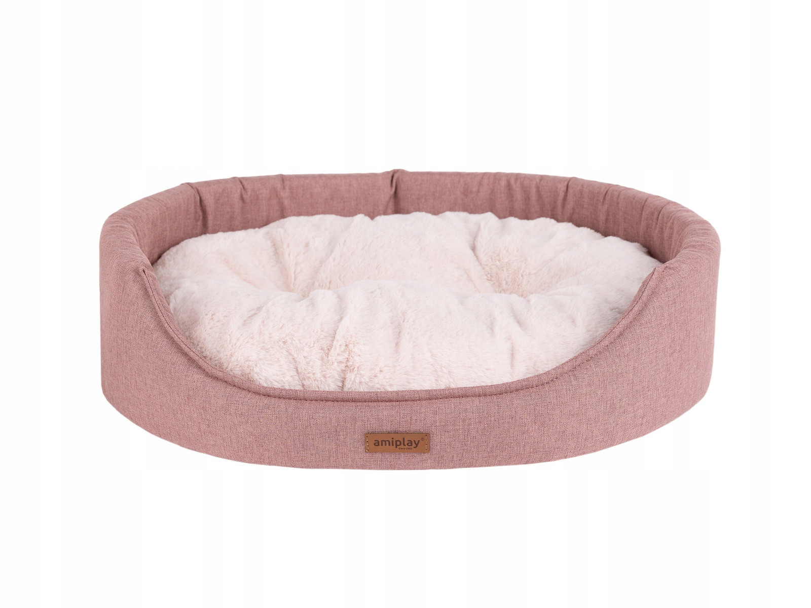 Amiplay Pelíšek oválné Como M Růžové