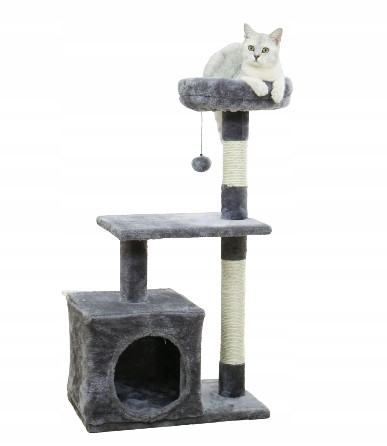 Škrabadlo Pro Kočky Domeček Pelíšek S Míčkem 85 CM