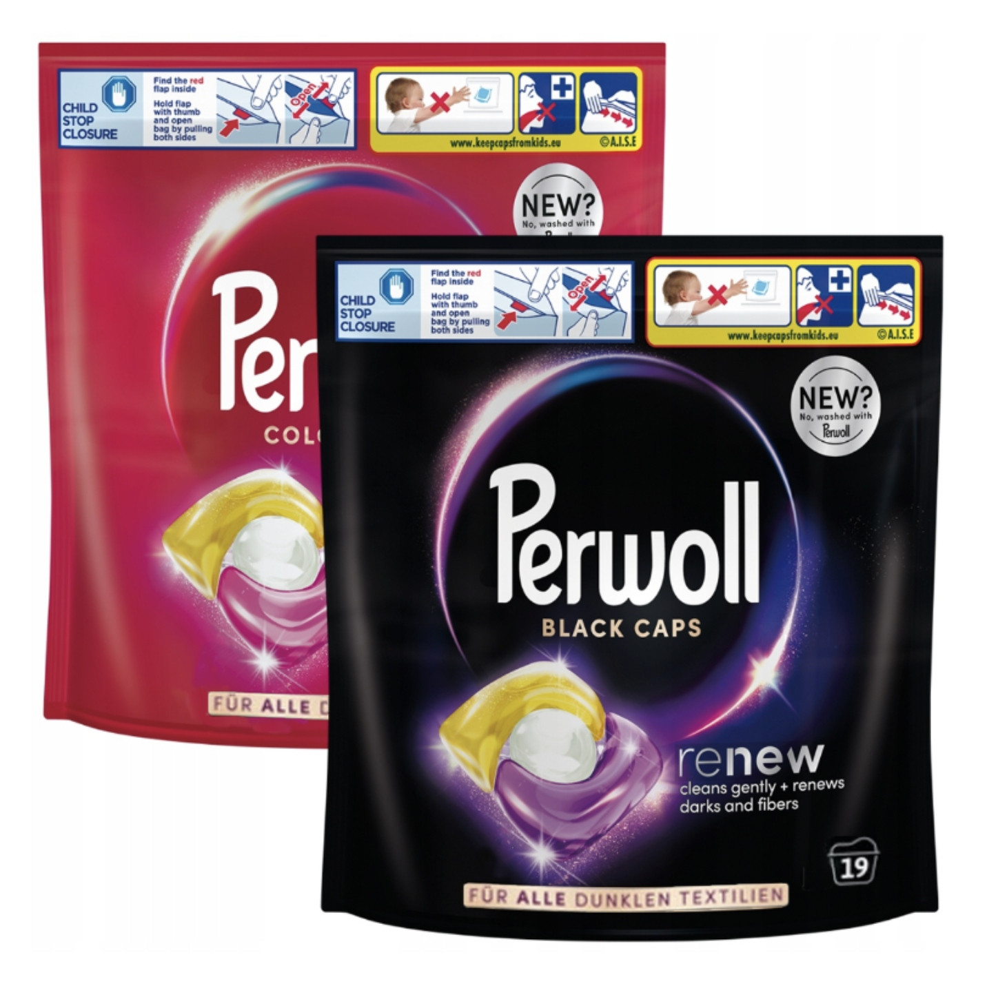 Set Perwoll renew kapsle na černé Barevné prádlo 19 Import