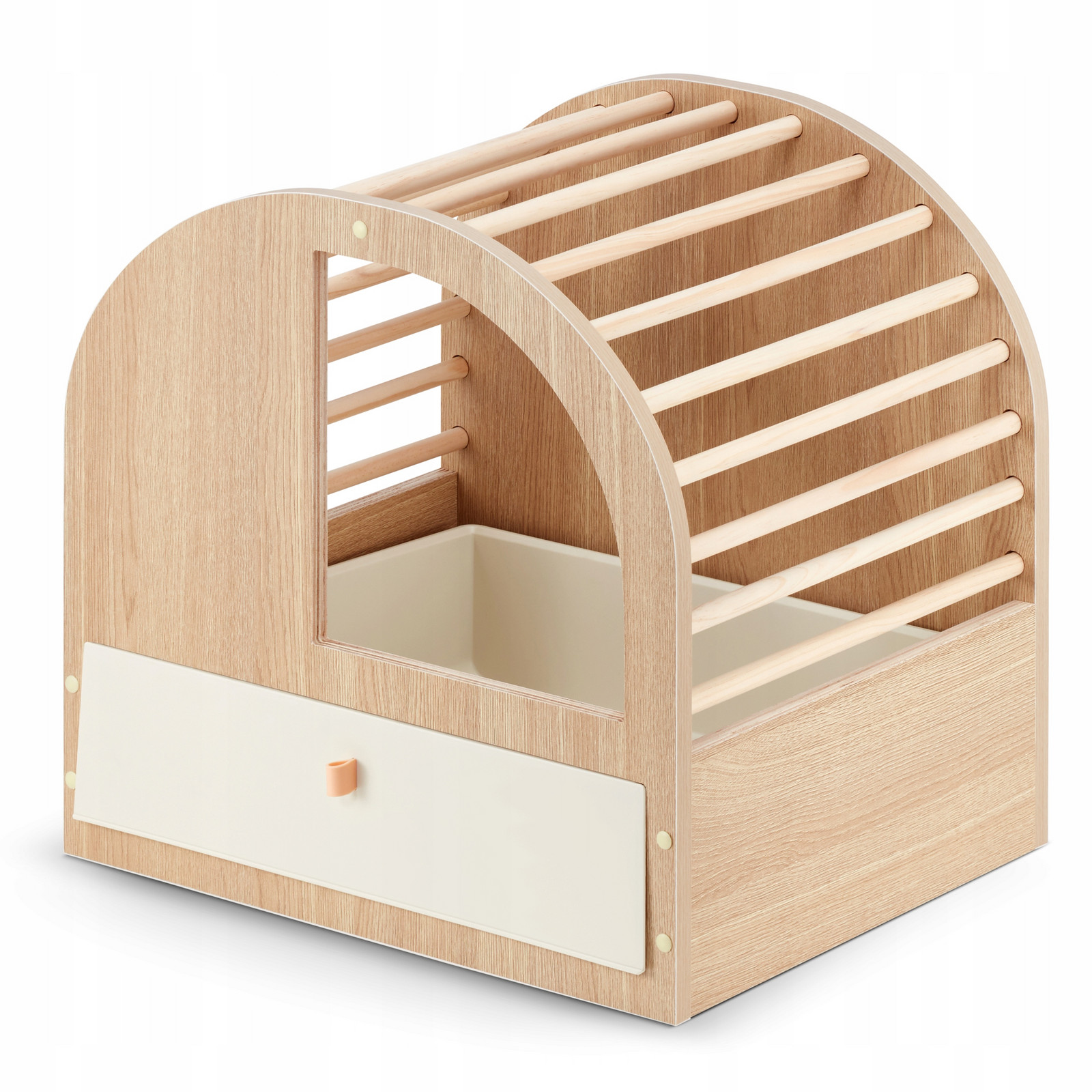 Dřevěná toaleta pro kočky se zásuvkou na stelivo – elegantní a odolná