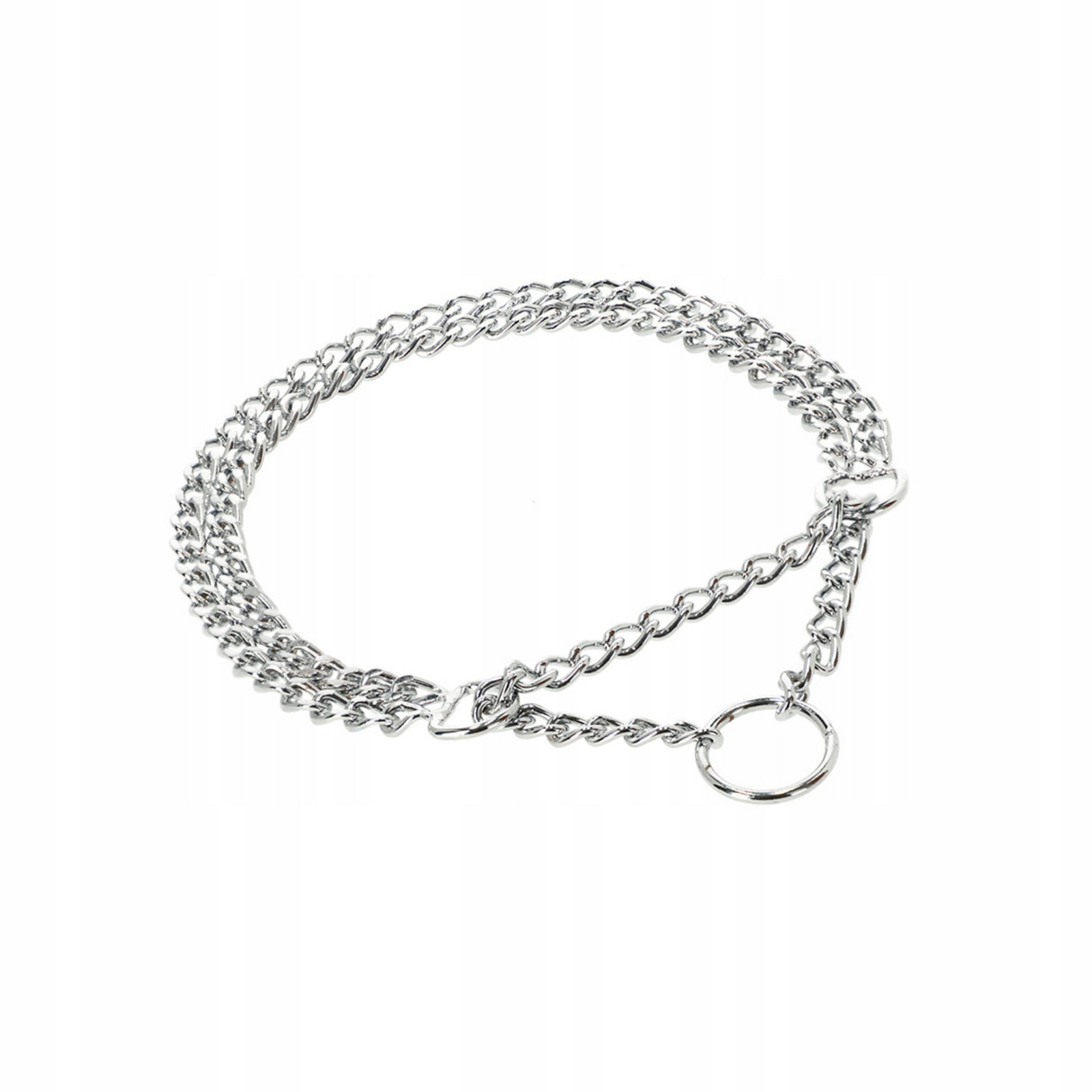 Dingo Řetízkový Obojek Zatahovací Dvojitý