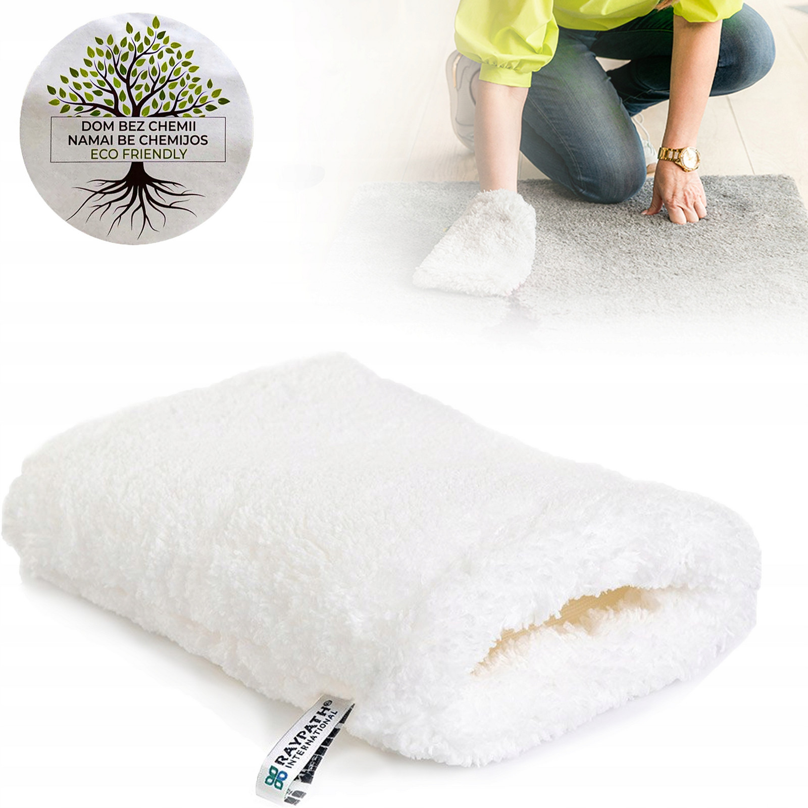 Rukavice Bílá Nova Na Úklid Skvrny Velmi Savé S Malá Raypath