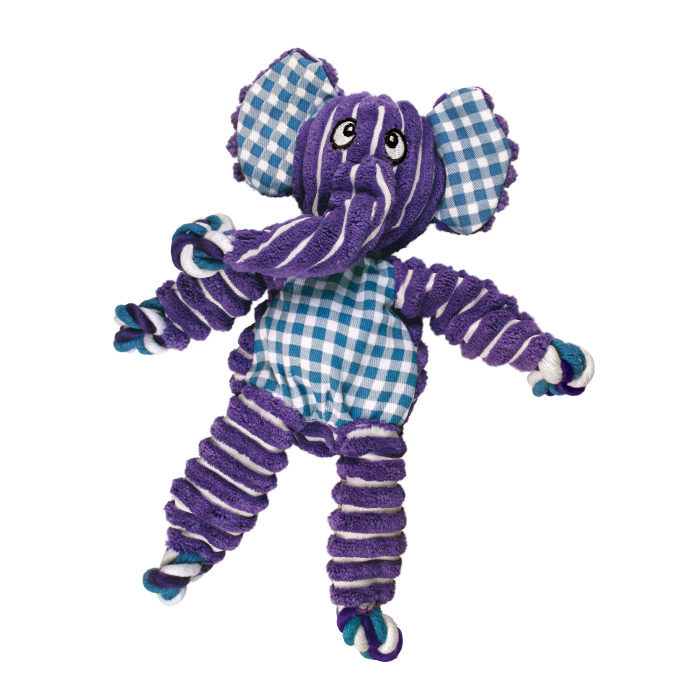 Hračka pískací pro psa Kong Floppy Knots Elephant M/L