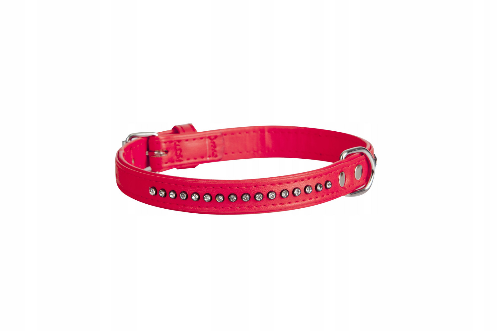 Dingo Obrož Pro Psa Glamour 1,6x47 Červená