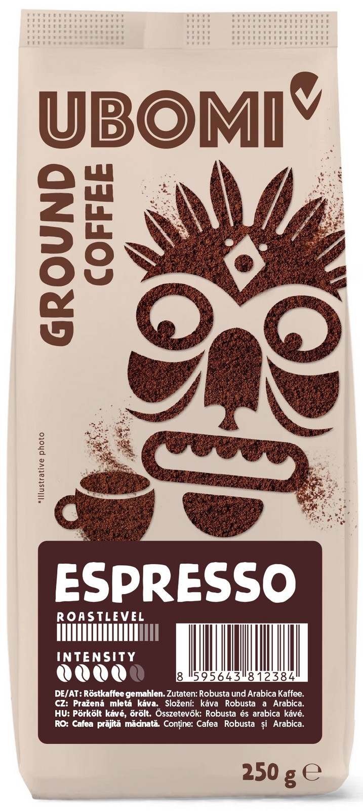 UBOMI Espresso Mletá RFA káva 250 g