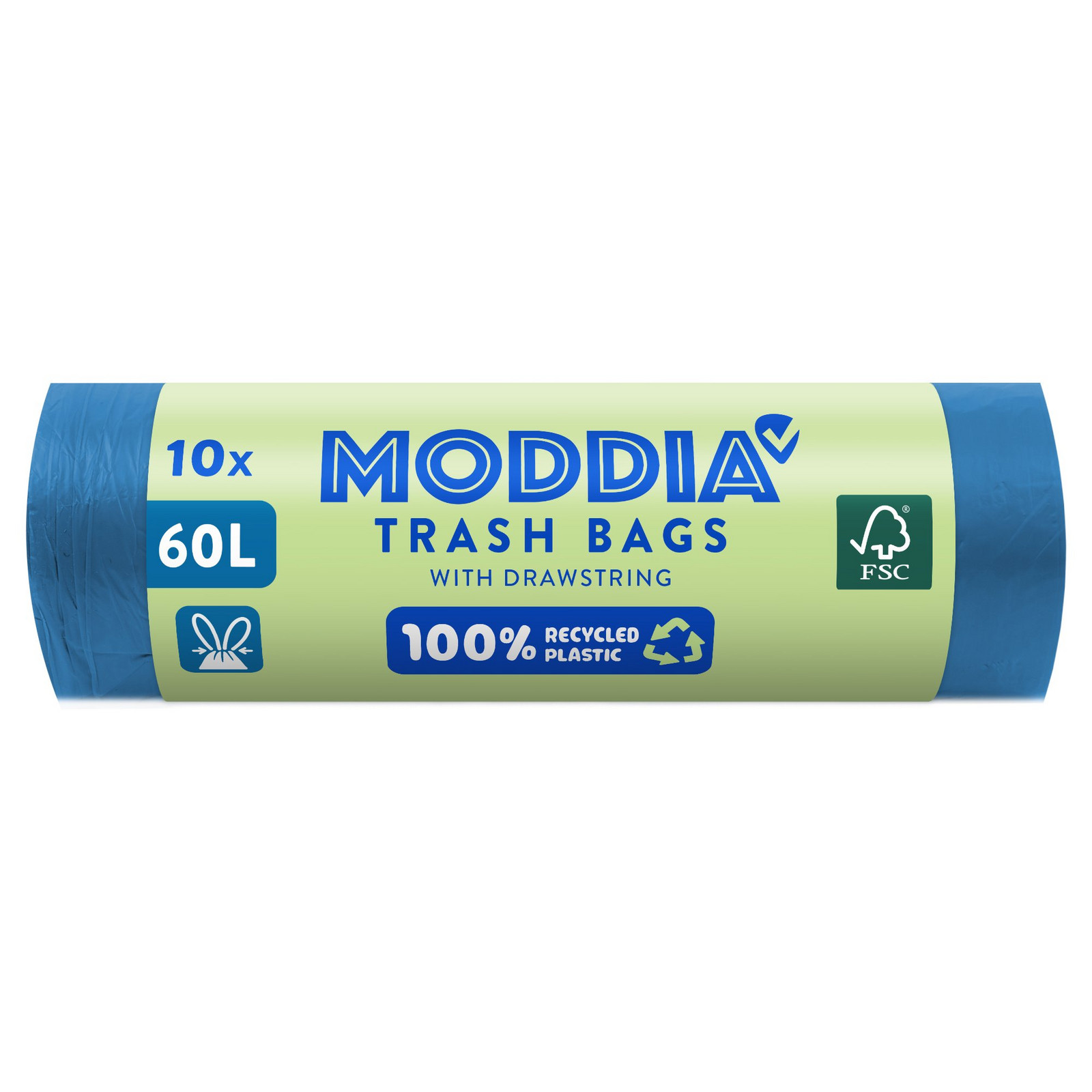 MODDIA Odpadkové pytle se zatahovací páskou 10 x 60 l