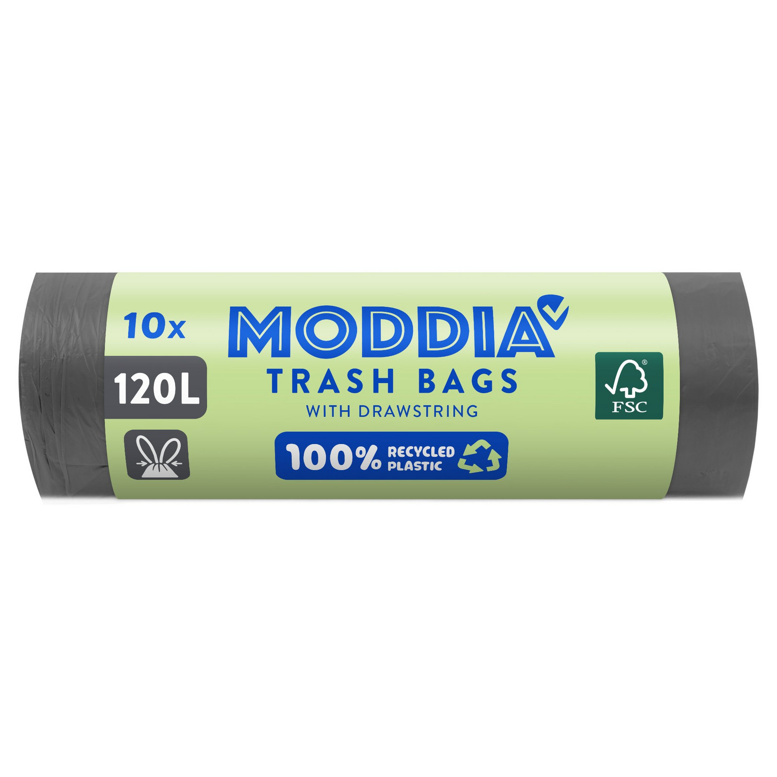 MODDIA Odpadkové pytle se zatahovací páskou 10 x 120 l