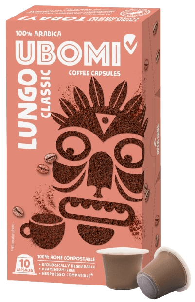 UBOMI Lungo Classic 100% Arabica RFA kávové kapsle 10 ks