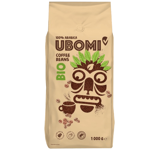 UBOMI BIO Caffe Crema 100% Arabica RFA zrnková káva 1 kg